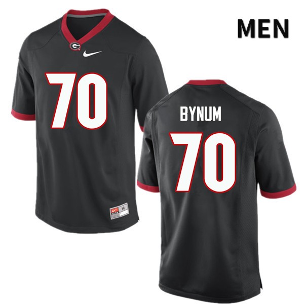 Georgia Bulldogs Men's Aulden Bynum #70 Black Stitched College UGA Football Jersey 23JR015YL